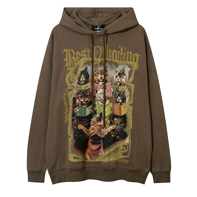 "6 Readers" Unisex Men Women Streetwear Graphic Hoodie Daulet Apparel