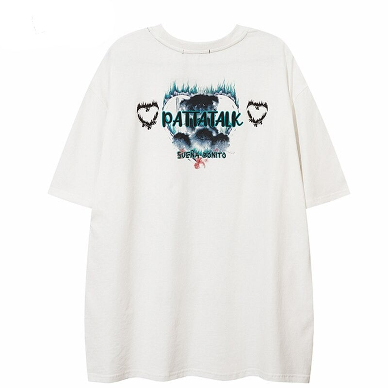 Street King Apparel "Burned Heart" Unisex Men Women Streetwear Graphic T-Shirt - Street King Apparel