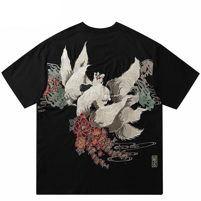 "Night Fox" Unisex Men Women Streetwear Graphic T-Shirt - Street King Apparel