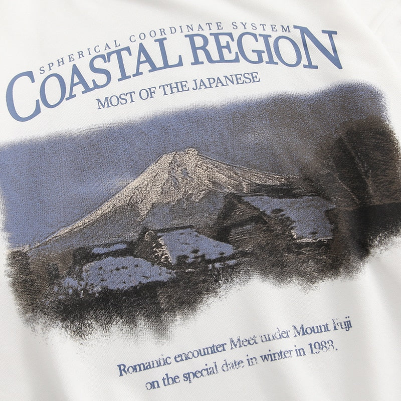 "Mountain Coast" Unisex Men Women Streetwear Graphic Hoodie - Street King Apparel
