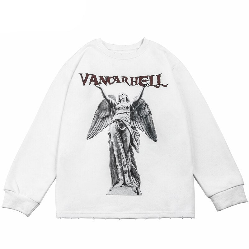 "Golden Statue" Unisex Men Women Streetwear Graphic Sweatshirt - Street King Apparel