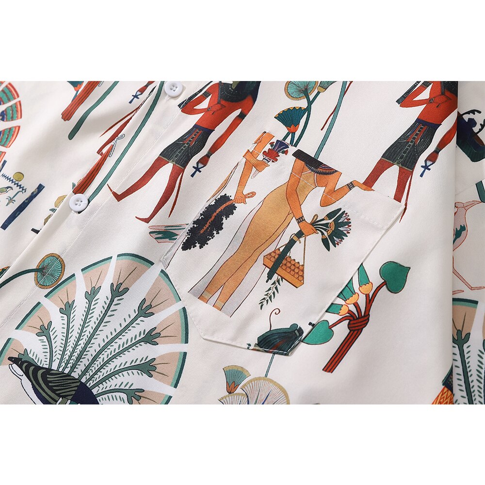 "Full Printing" Unisex Men Women Streetwear Button Shirt - Street King Apparel