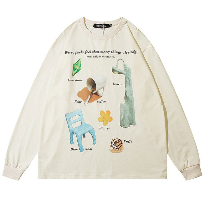 "Sitting Down" Unisex Men Women Streetwear Graphic Sweatshirt - Street King Apparel
