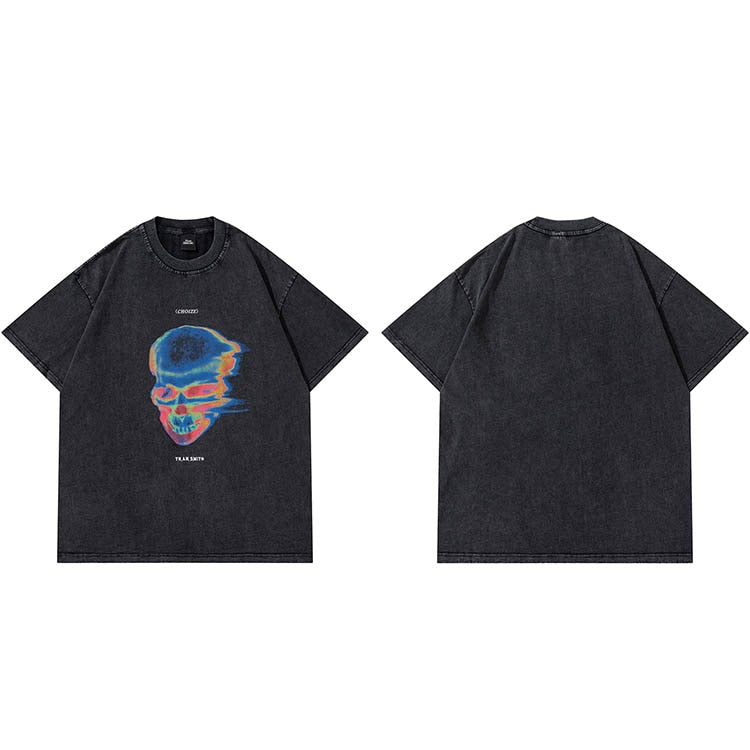 Street King Apparel "Blue Skull" Unisex Men Women Streetwear Graphic T-Shirt - Street King Apparel