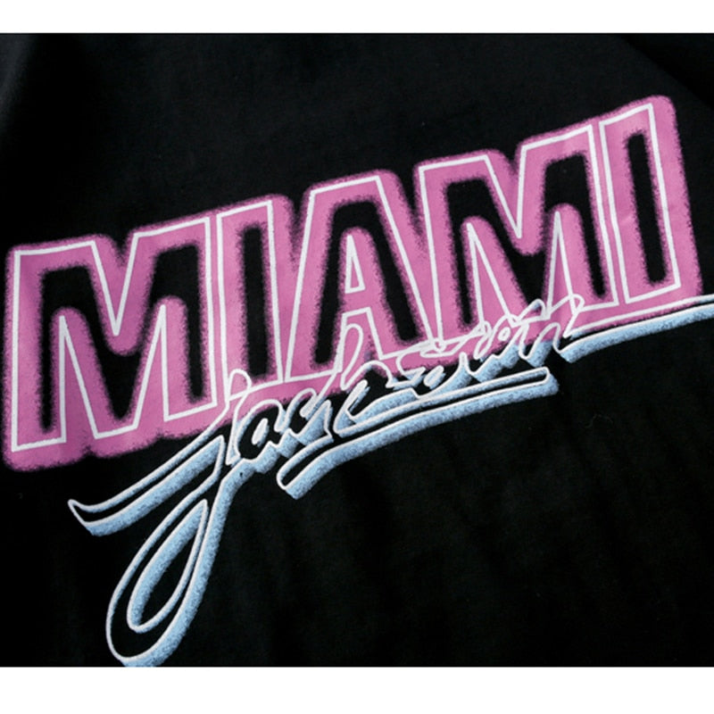 "Miami" Unisex Men Women Streetwear Graphic T-Shirt - Street King Apparel