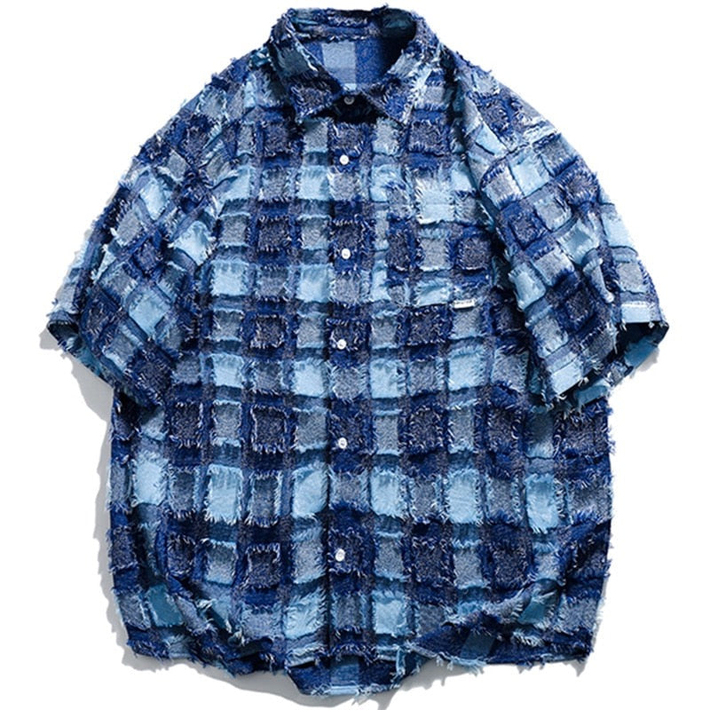 "Retro Blue" Unisex Men Women Streetwear Graphic Shirt - Street King Apparel