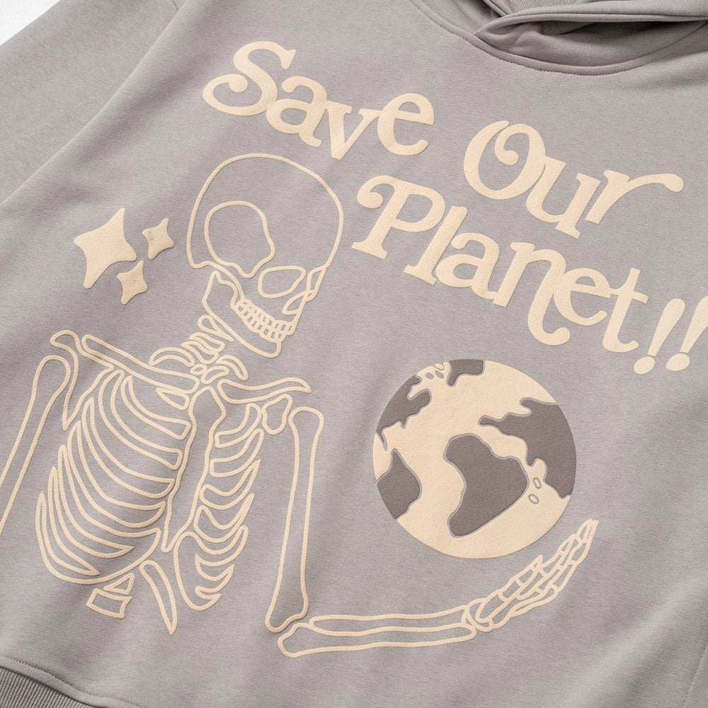"Save Our Planet" Unisex Men Women Streetwear Graphic Hoodie - Street King Apparel