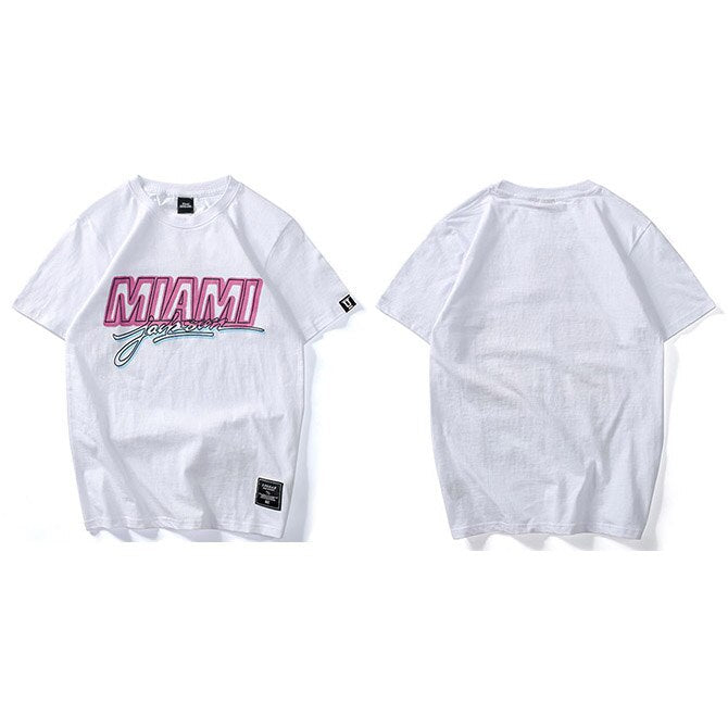 "Miami" Unisex Men Women Streetwear Graphic T-Shirt - Street King Apparel