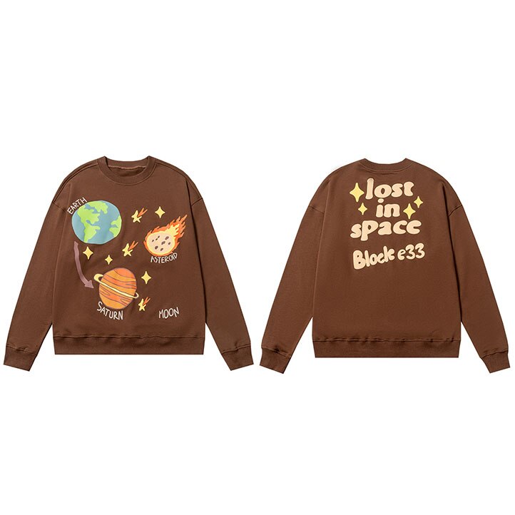 "Falling In Space" Unisex Men Women Streetwear Graphic Sweatshirt - Street King Apparel