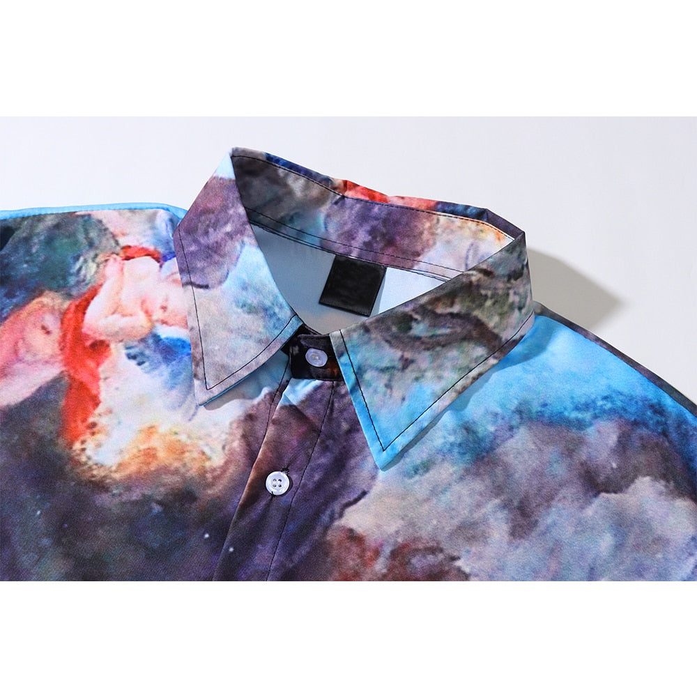 "Gospel" Unisex Men Women Streetwear Graphic Button Up - Street King Apparel