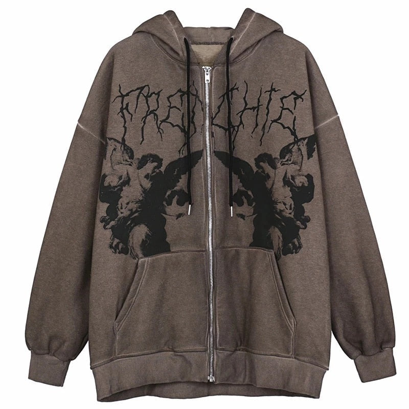 "New Society" Unisex Men Women Streetwear Graphic Hoodie - Street King Apparel