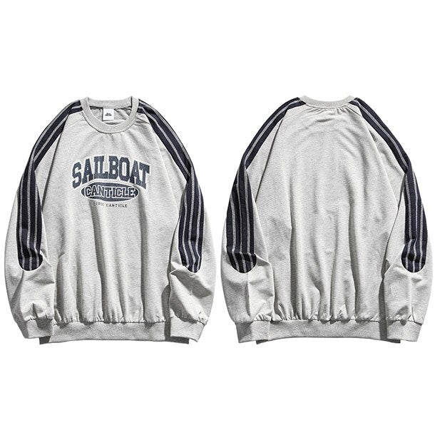 "On The Sail Boat" Unisex Men Women Streetwear Graphic Sweatshirt - Street King Apparel