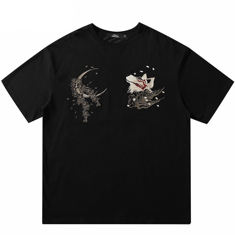 "Night Fox" Unisex Men Women Streetwear Graphic T-Shirt - Street King Apparel
