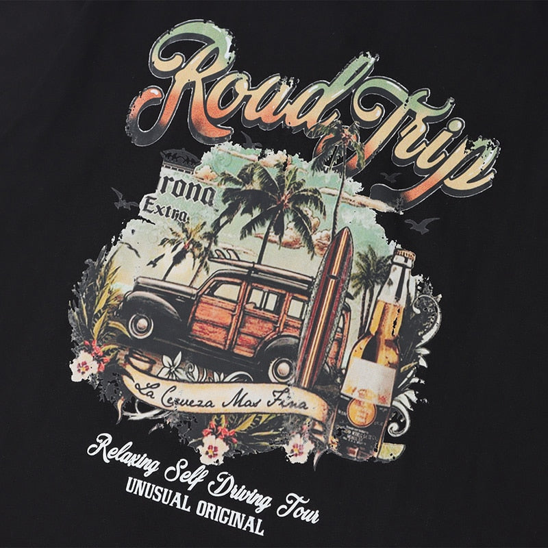 "Road Trip" Unisex Men Women Streetwear Graphic T-Shirt - Street King Apparel