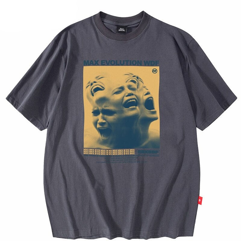 "Maximum Evolution" Unisex Men Women Streetwear Graphic T-Shirt - Street King Apparel