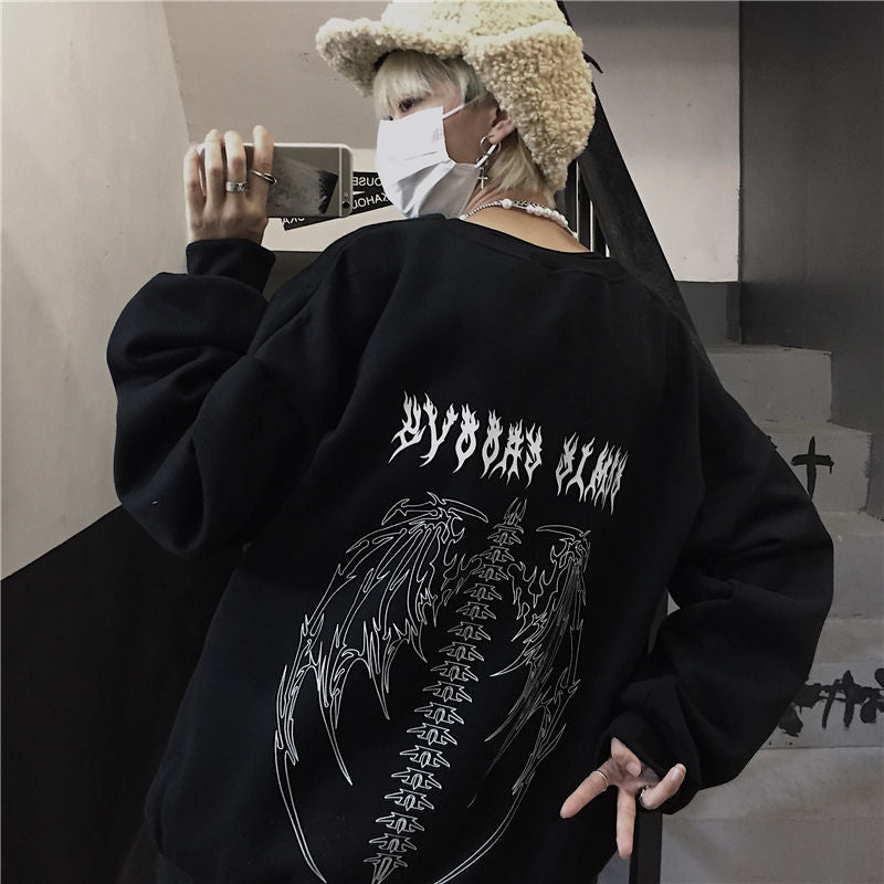 "White Flame" Unisex Men Women Streetwear Graphic Hoodie - Street King Apparel