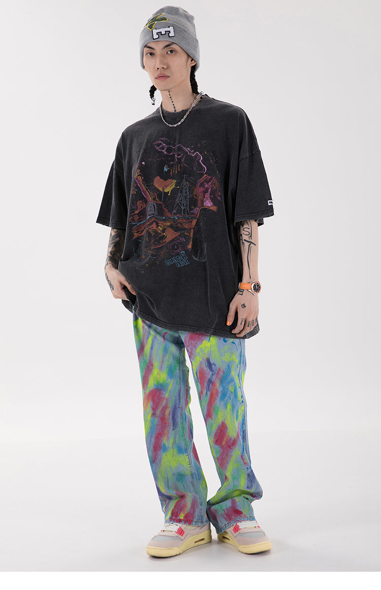 "Wonderland" Unisex Men Women Streetwear Graphic T-Shirt - Street King Apparel
