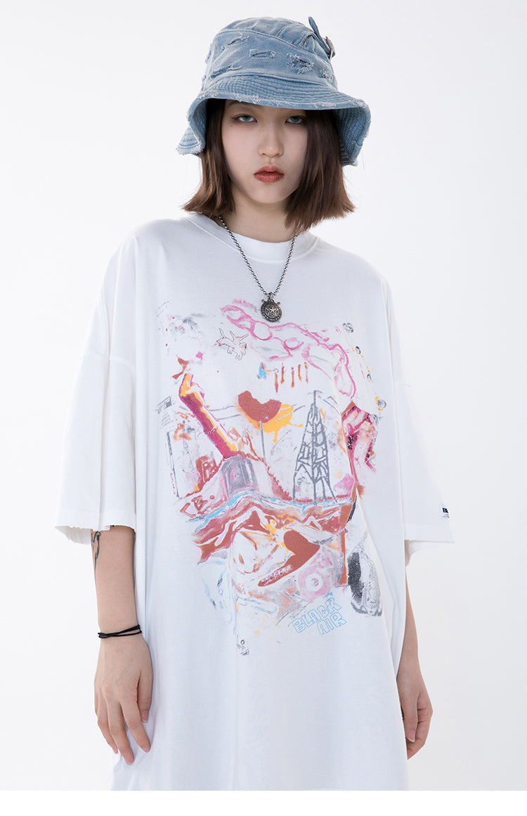 "Wonderland" Unisex Men Women Streetwear Graphic T-Shirt - Street King Apparel