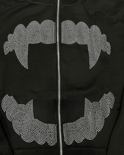 Popular Zipper Sweater Hip Hop Trend Hot Drill Street King Apparel