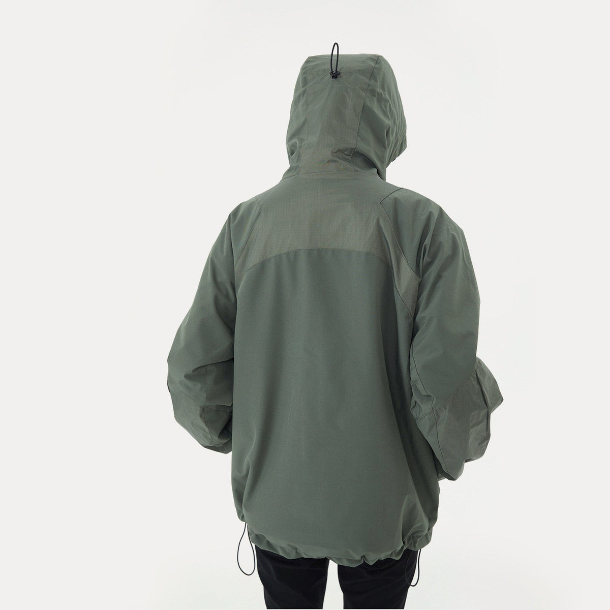 American Style Retro Color Blocking Jacket With Thickened Hood Street King Apparel
