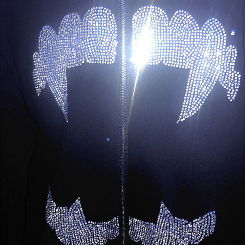 Popular Zipper Sweater Hip Hop Trend Hot Drill Street King Apparel