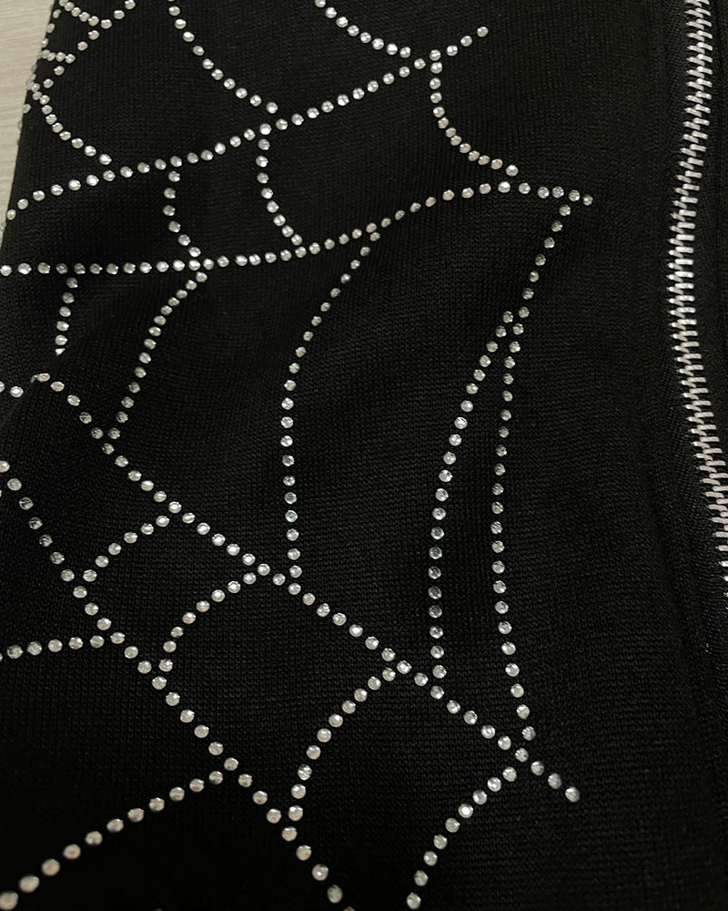 Popular Zipper Sweater Hip Hop Trend Hot Drill Street King Apparel