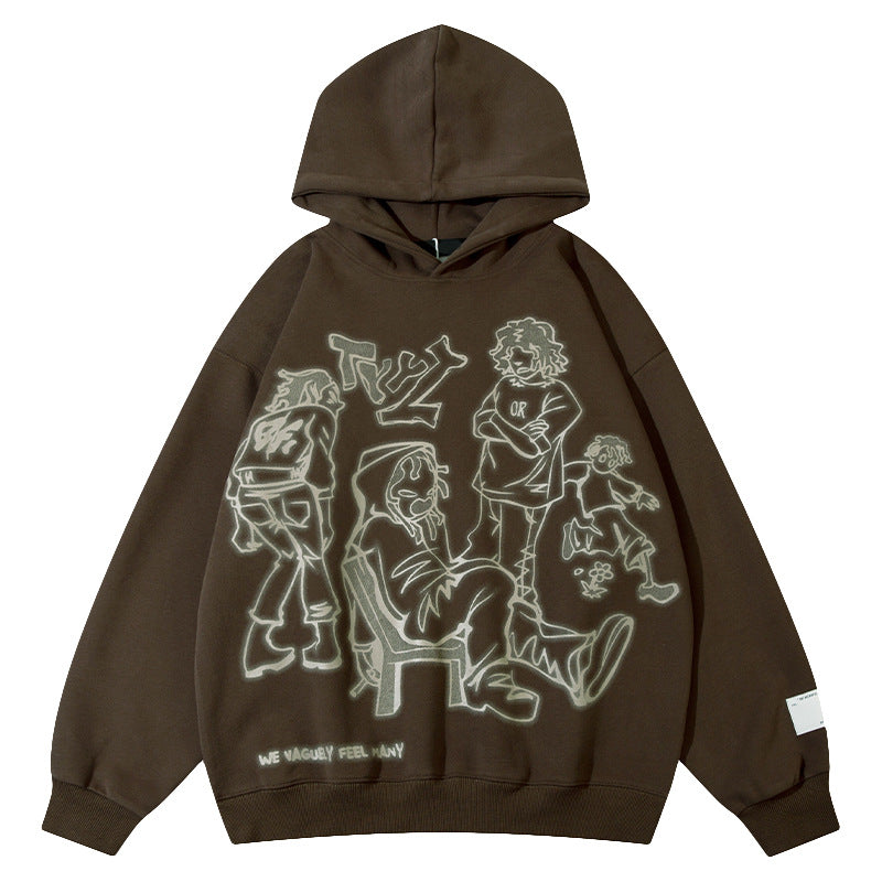 Loose-fitting Couples Oversize Hoodie Street King Apparel