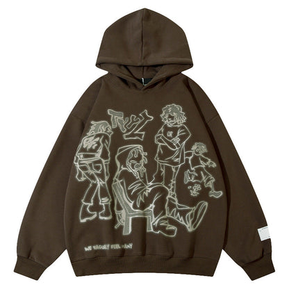 Loose-fitting Couples Oversize Hoodie Street King Apparel