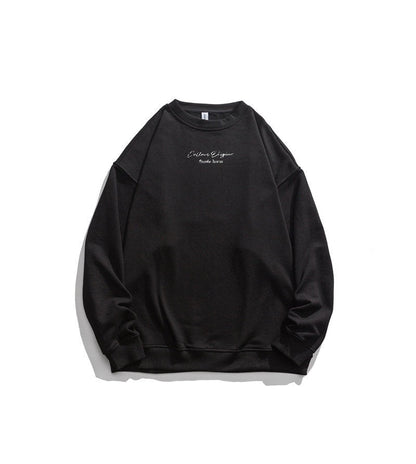 New Pullover Japanese Street Hip-hop Creative Design On Back Sweater Male Street King Apparel