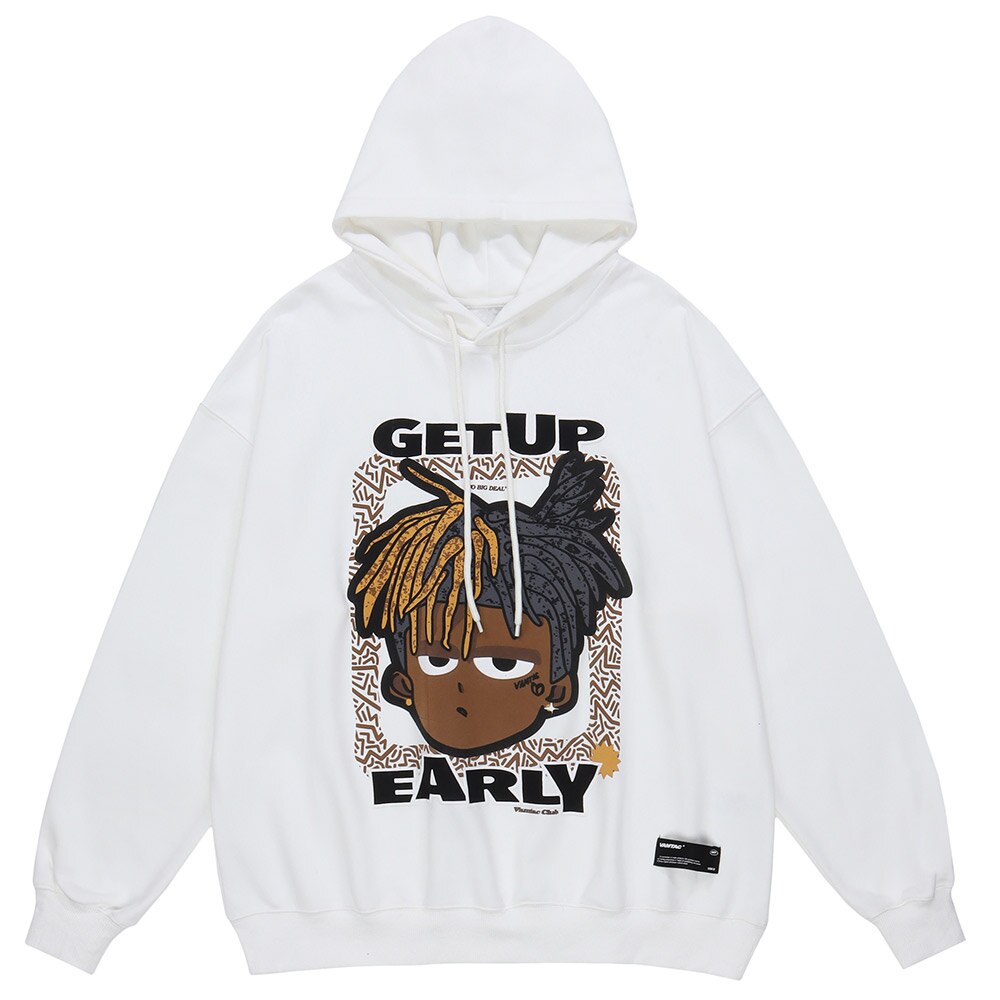"Get Up" Unisex Men Women Streetwear Graphic Hoodie Daulet Apparel