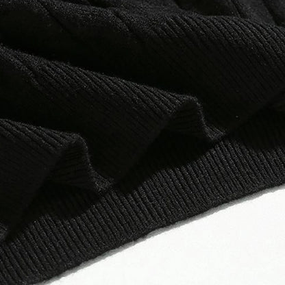 Mens Henry Collar Casual Knitted T-Shirt Genderless 2024 New Fashion Twist Pattern Comfort Solid Color Short Sleeve Top Unisex Street King Limited