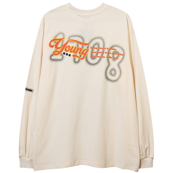 "Roll Around" Streetwear Unisex Men Women Graphic Sweater Daulet Apparel