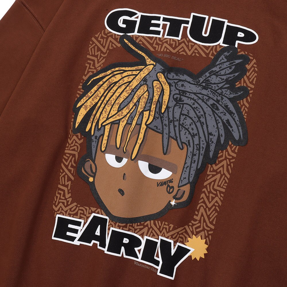 "Get Up" Unisex Men Women Streetwear Graphic Hoodie Daulet Apparel