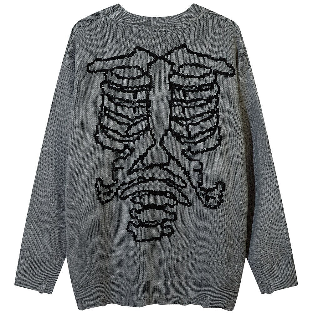 "Broken Back" Unisex Men Women Streetwear Graphic Sweater Daulet Apparel