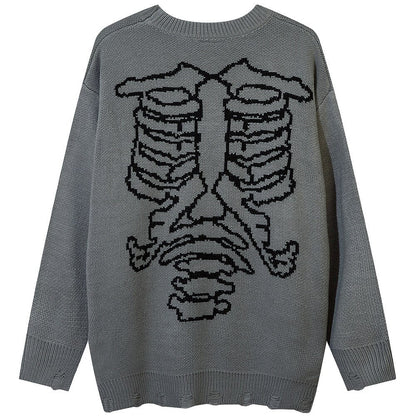 "Broken Back" Unisex Men Women Streetwear Graphic Sweater Daulet Apparel