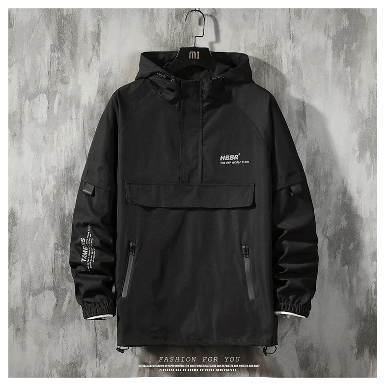 2023 men streetwear jackets and coats hip hop harajuku mens windbreaker overcoat mens clothing unique default style 648
