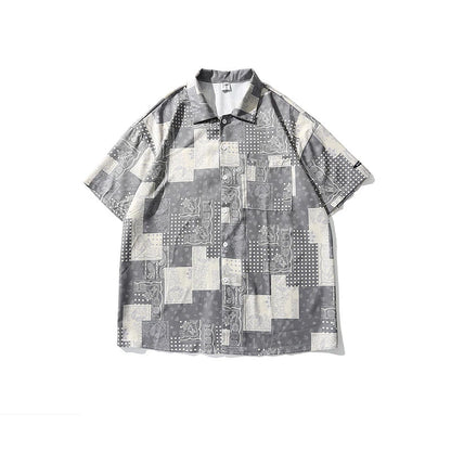 Rainbowtouches Men Shirt Summer Hip Hop Butterfly Pattern Tops Loose Popular Comfortable Cyber CelebrityFancy Good Short Couples Street King Limited