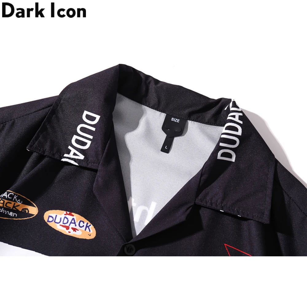 Dark Icon Summer Polo Shirt Men Vintage Streetwear Men's Hawaiian Shirt Street King Limited