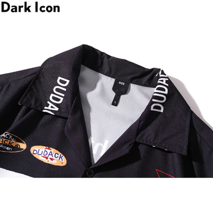 Dark Icon Summer Polo Shirt Men Vintage Streetwear Men's Hawaiian Shirt Street King Limited
