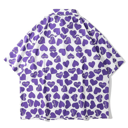 "Fallen Heart" Unisex Men Women Streetwear Graphic Shirt Daulet Apparel