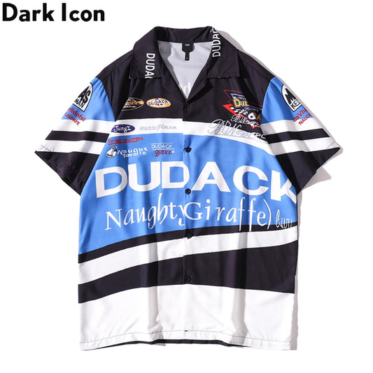 Dark Icon Summer Polo Shirt Men Vintage Streetwear Men's Hawaiian Shirt Street King Limited