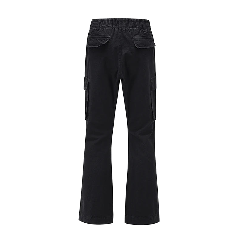 2023 camouflage micro flare pants fashionable streetwear camo cargo pants for male slim fit trousers women baggy casual clothes unique cargo style 2648