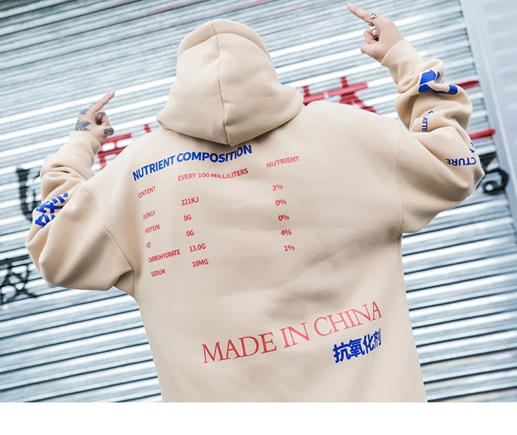 Men Hooded Pullover Streetwear Lemon Tea Print Deisgn Hoodie Sweatshirt Hip Hop Winter Fleece Hoodie Cotton Chinese Autumn 2023 Street King Limited