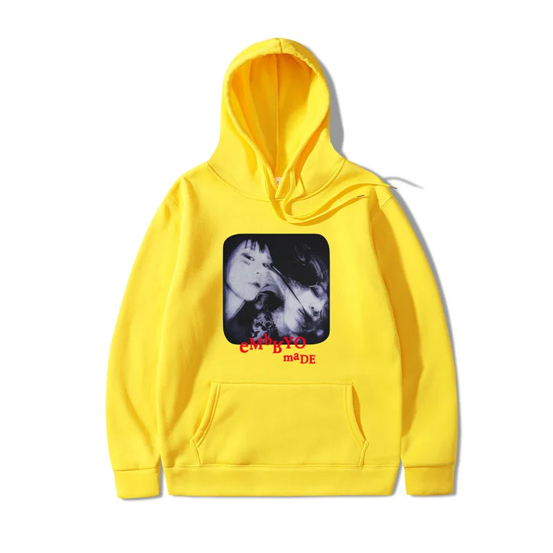 2021 Illusion Girl Letter Print Harajuku Hoodie Sweatshirt Hip Hop Streetwear Hoodie Cotton Autumn Winter Fleece Pullover 3XL Street King Limited