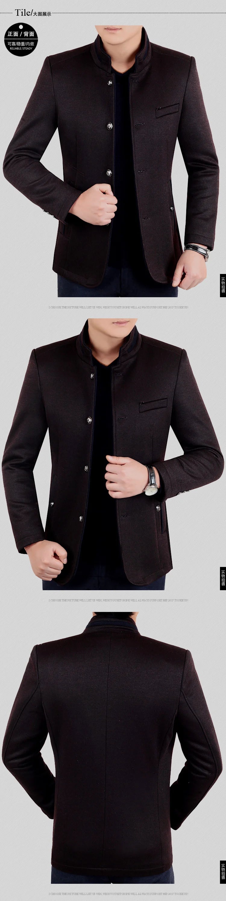 Autumn Winter Wool Coat Men Leisure Long Woolen Coats Men's Pure Color Business Casual Fashion Jackets Men Wool Overcoat Outwear Street King Limited