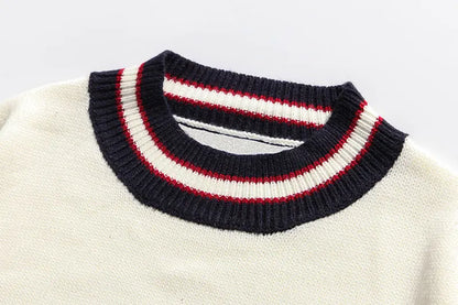 GONTHWID Bear Patchwork Striped Knitted Jumpers Sweaters Streetwear Hip Hop Harajuku Casual Pullover knitwear Mens Fashion Tops Street King Limited