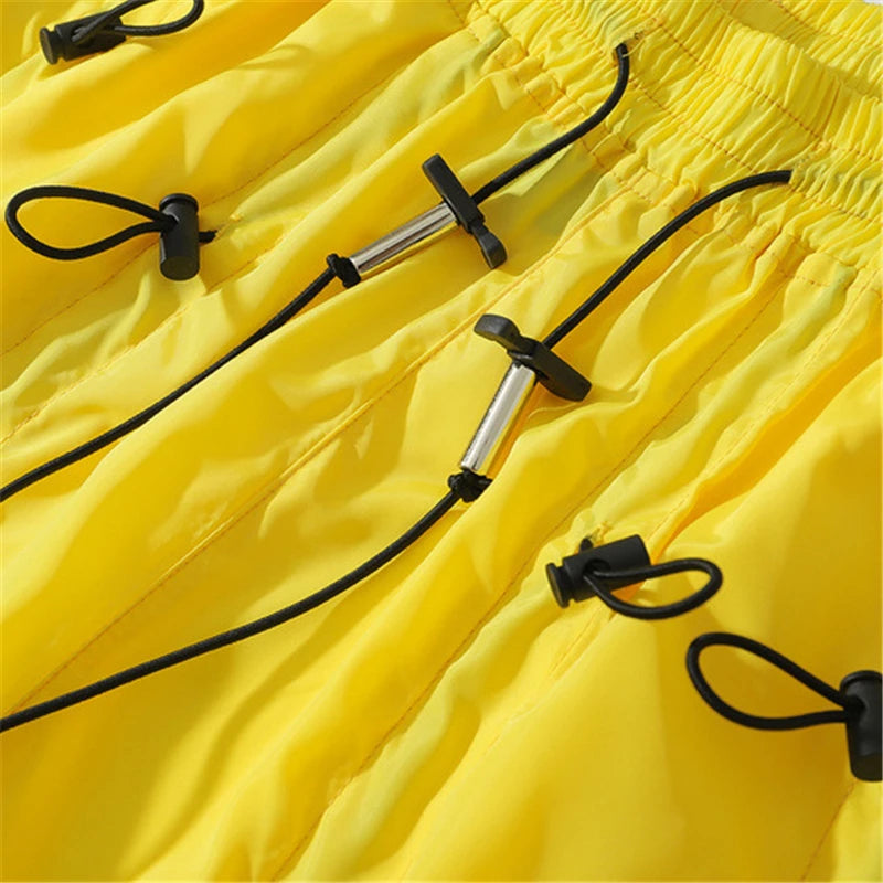 rainbowtouches brand mens male new celebrity slapstring high street shorts athletic comfortable outdoor sports elastic half pant unique shorts style 603