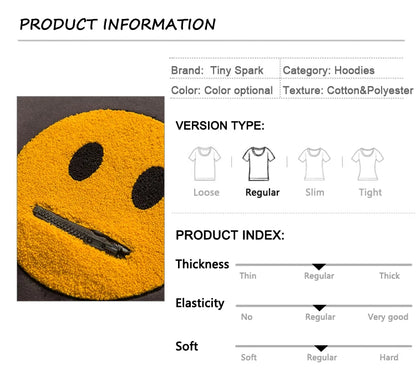 Men Hip Hop Hoodie Streetwear Sweatshirt Zipper Pocket Patches Hoodie 2023 Harajuku Cotton Fleece Hooded Pullover Grey White Street King Limited