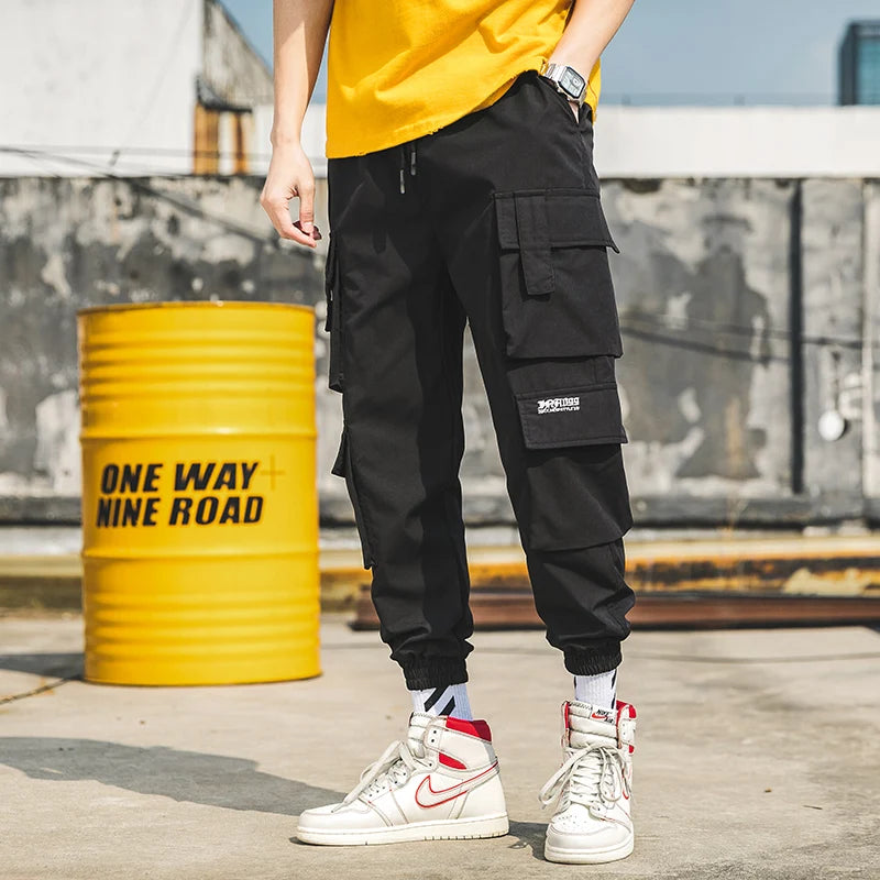 streetwear mens hip hop jogging pants casual men trousers big size loose sweatpants male 2023 new multi pocket harem pants 5xl streetwear sweatpants