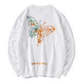 "Golden Butterfly" Unisex Men Women Streetwear Graphic Sweatshirt Daulet Apparel